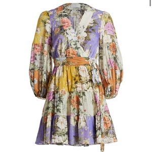 Zimmerman Pattie Mini Wrap Dress